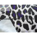 Patrón de leopardo blanco Interlock Tejido estampado